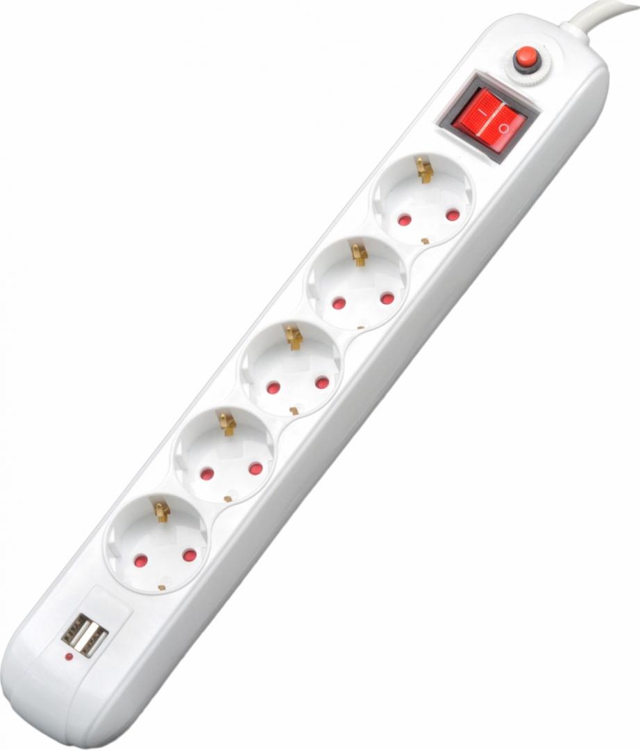 PRELUNGITOR SPACER SCHUKO x5 16A 1.8m - imagine 3