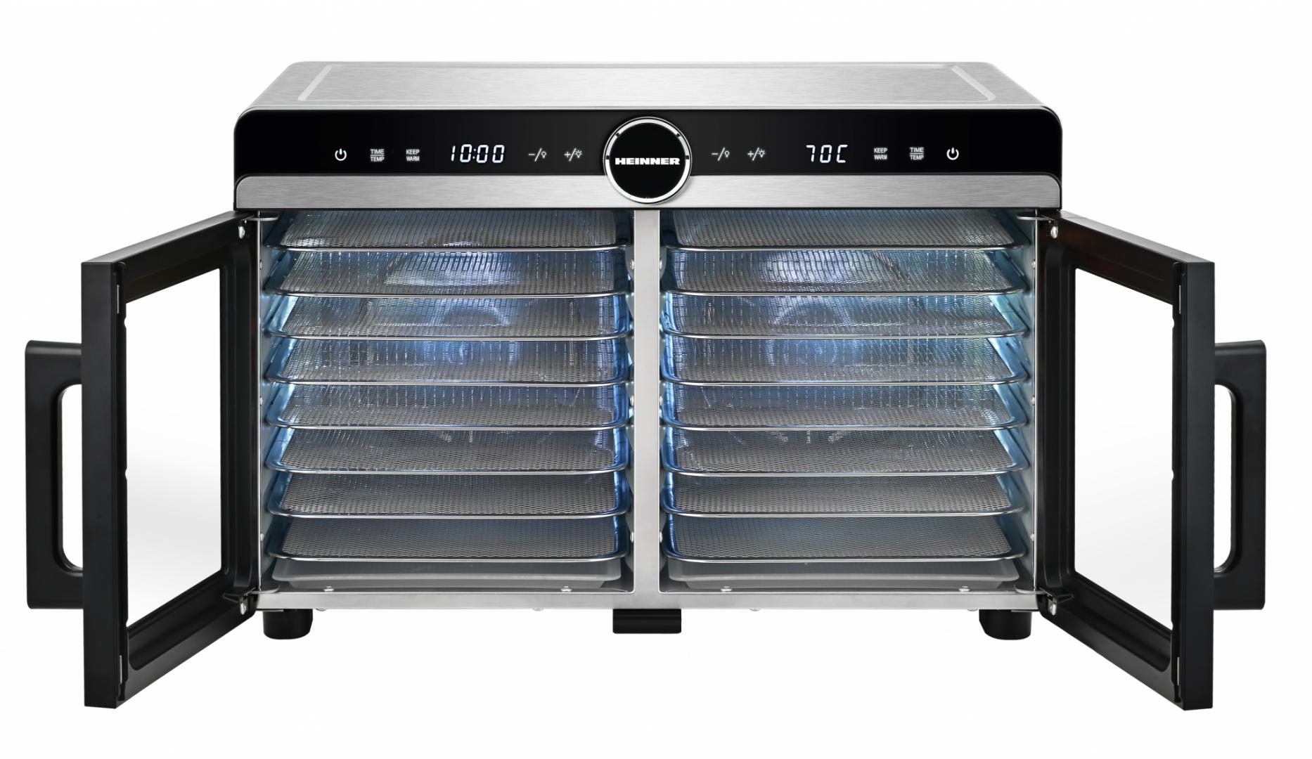 DESHIDRATOR FRUCTE SI LEGUME HEINNER DUALDRY ELITE HFD-KDDB1400BKSS - imagine 6