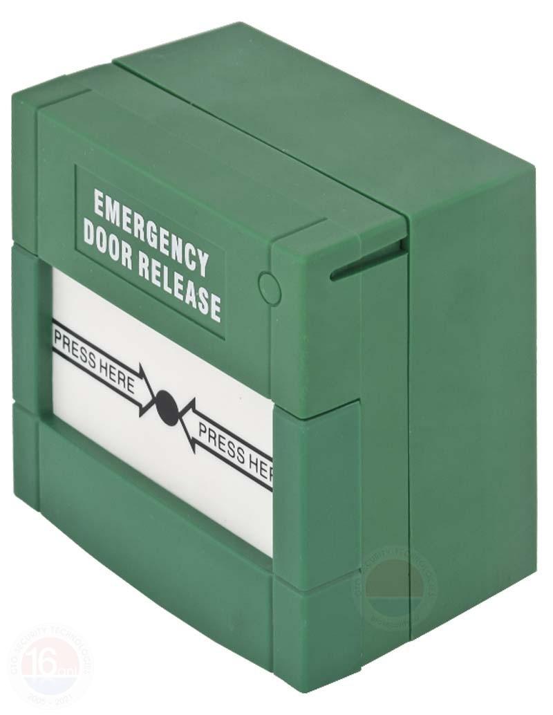 Buton aplicabil din plastic pentru iesire de urgenta; Material: plastic,
