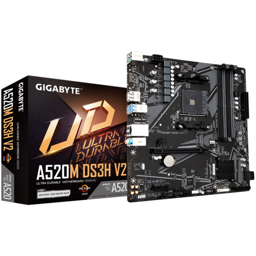 Placa de baza Gigabyte A520M DS3H V2, Socket AM4, DDR4,