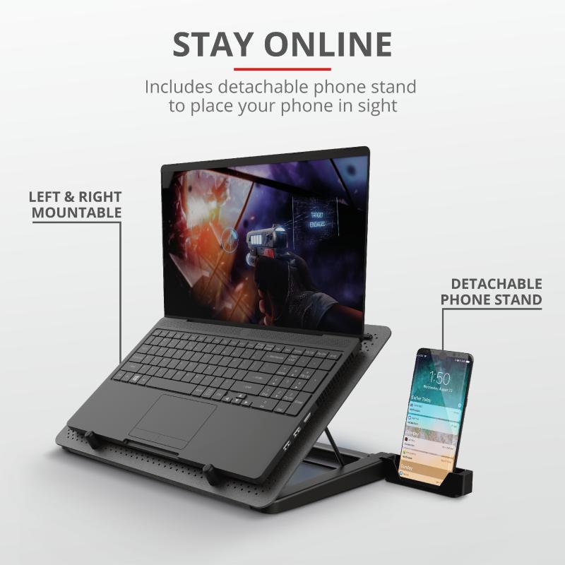 Stand/Cooler notebook Trust GXT 1125 Quno, max 17.3 inch, 5 - imagine 6