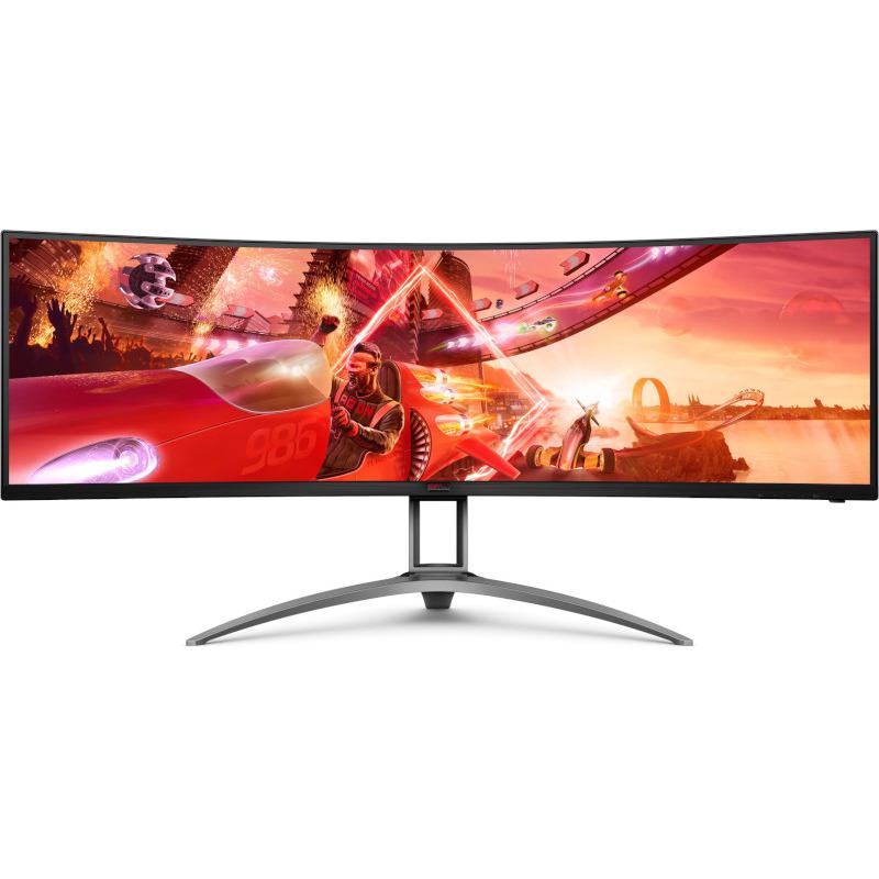 Monitor Gaming AOC AG493QCX, 48.8", 3840 x 1080 pixeli, Black,