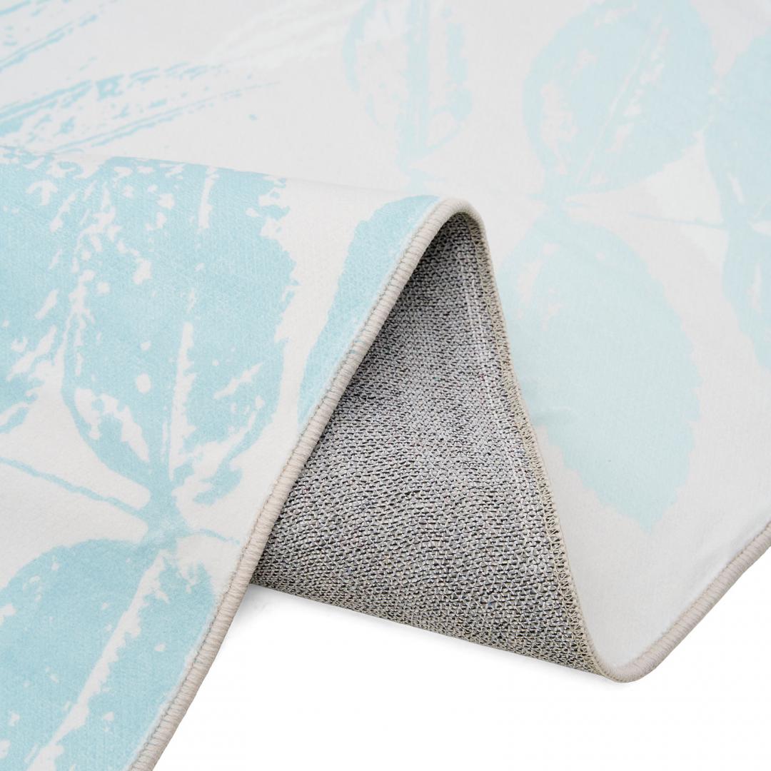 Covor printat, LEAFS 70x140 cm, lavabil cu spate antialunecare, inaltime - imagine 3