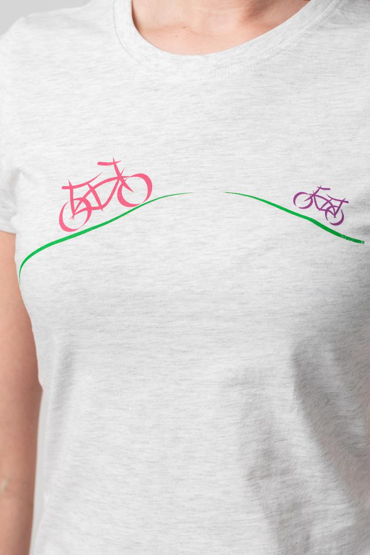 TRICOU CASUAL BICICLETE FAMILIE FEMEI LIGHT GREY-XL - imagine 6