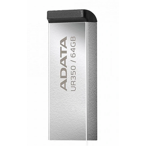Memorie USB ADATA UR350 64 GB, USB 3.2, Argintiu - imagine 3