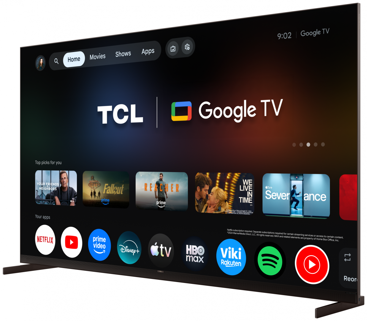 Televizor TCL SQD-MiniLed 98X11L, 248 cm, Smart Google TV, 4K - imagine 4