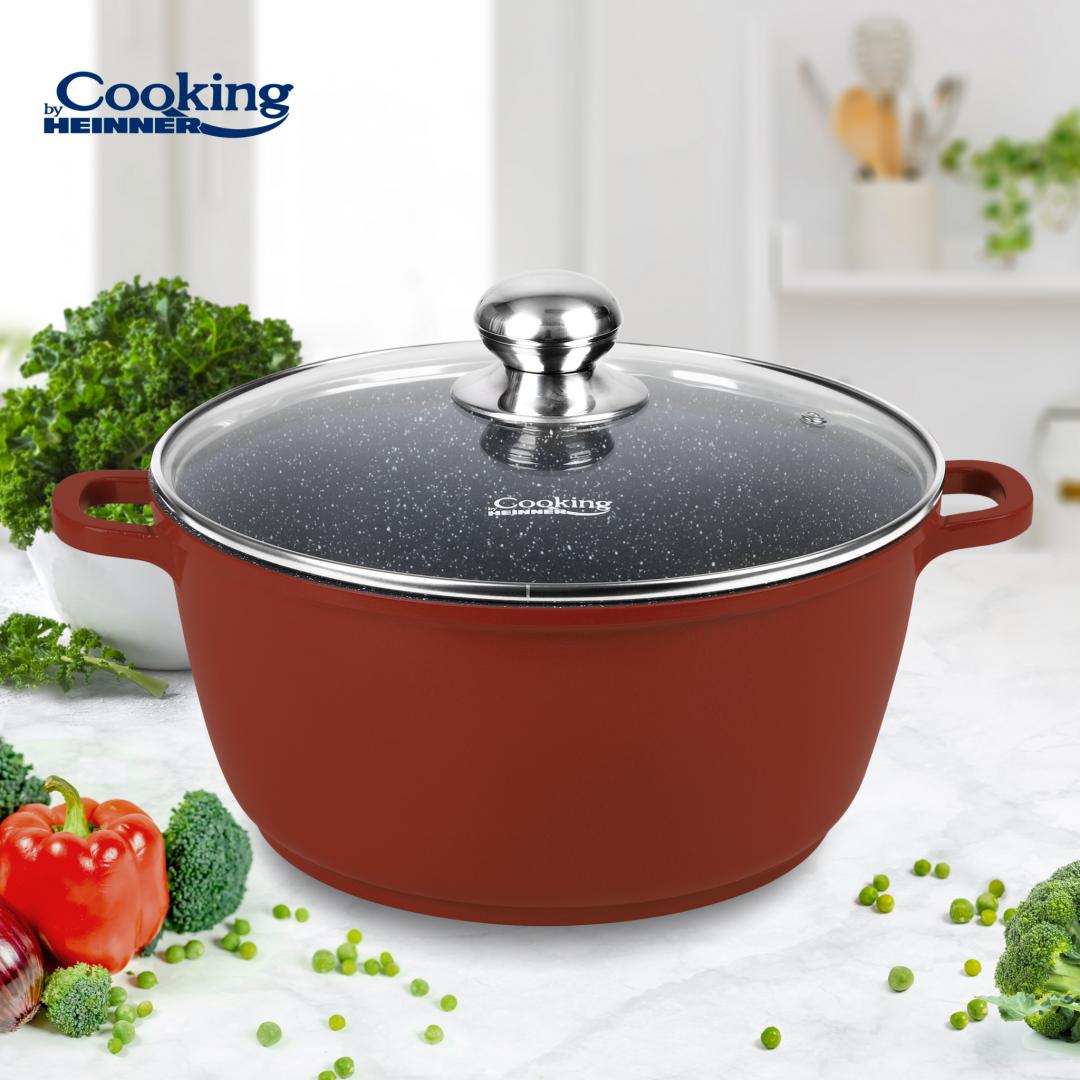 SEMIOALA ALUMINIU+CAPAC 40X17.5CM, 18.6L, CALABRIA, COOKING BY HEINNER - imagine 3