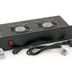 Panou ventilatie Triton pentru rack de podea 19, 2 ventilatoare